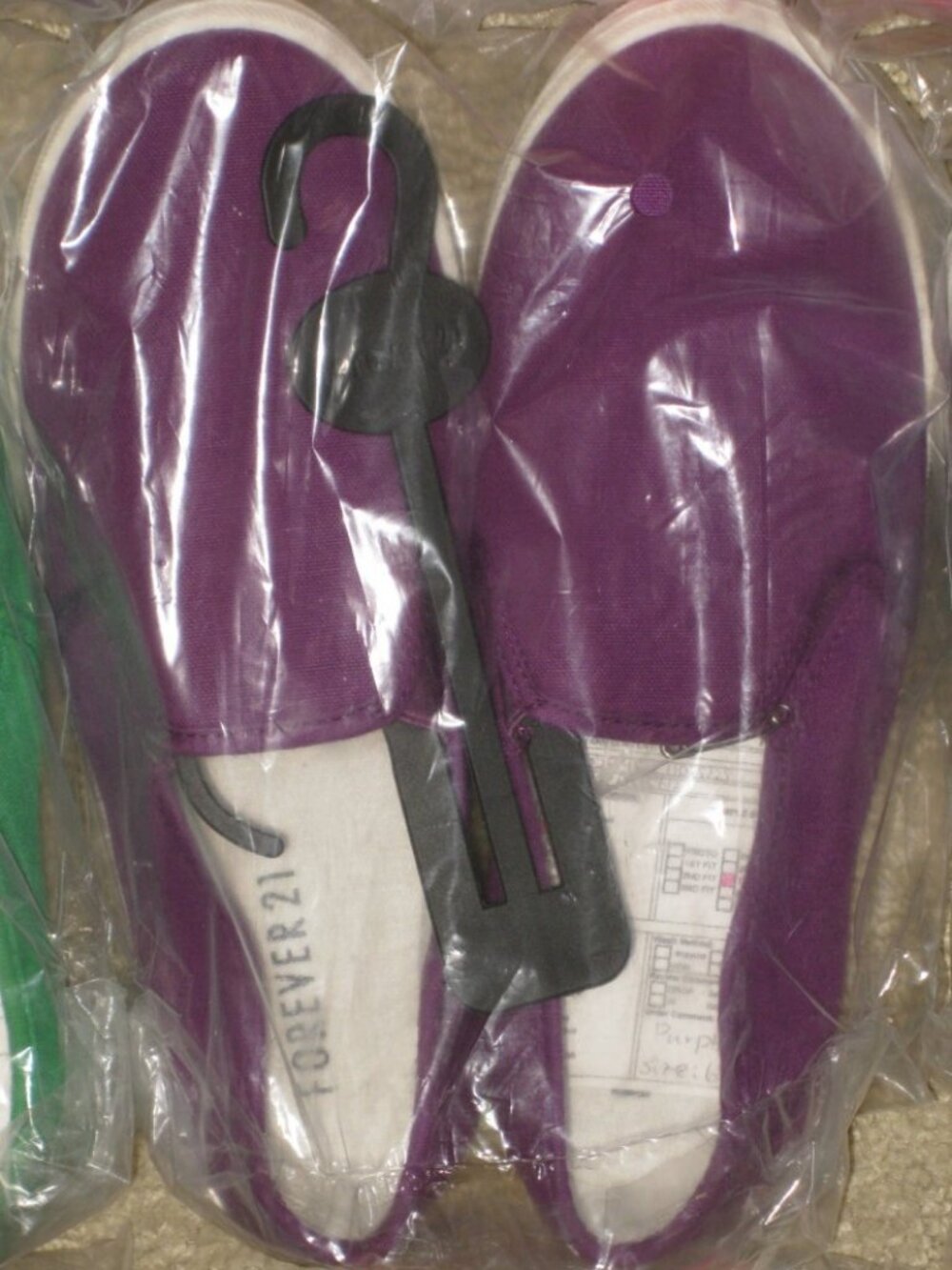 Forever 21 Purple Slip On Canvas Sneakers